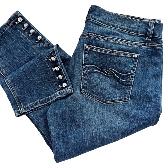 WHBM Crop Jeans sz 8 - Picture 1 of 6